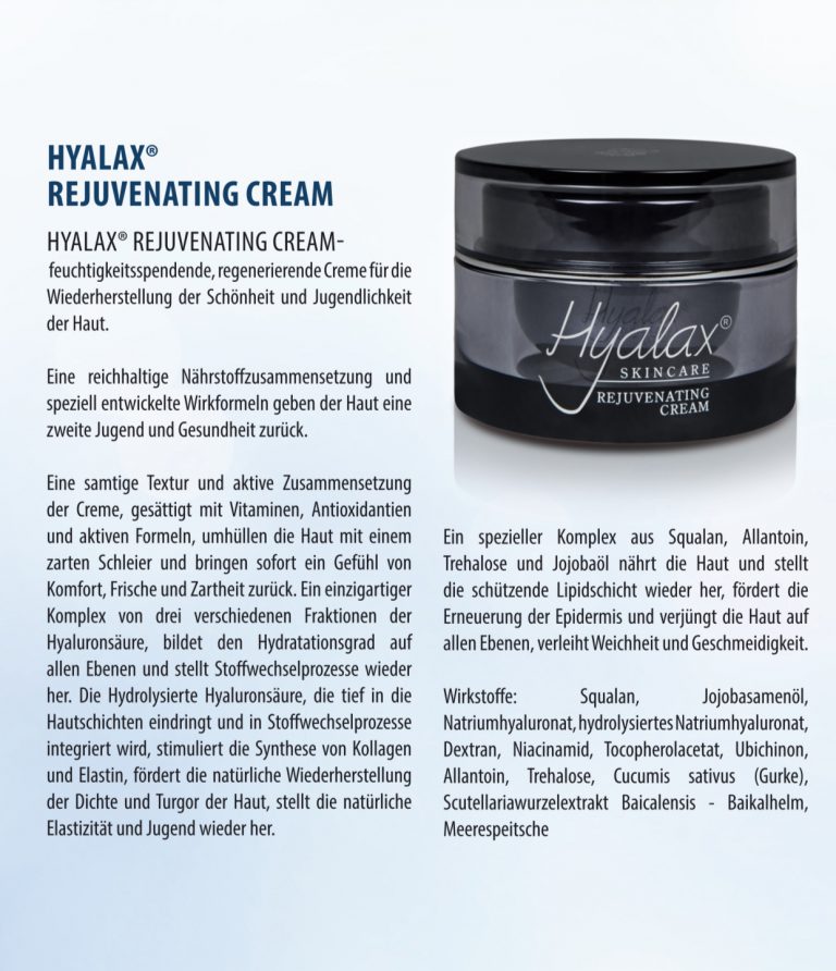 Hyalax Rejuvenating Creme | Hyalax Deutschland